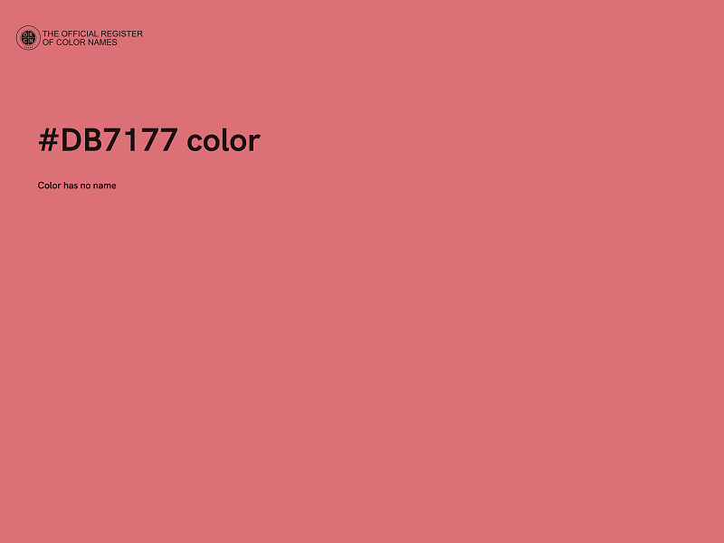 #DB7177 color image