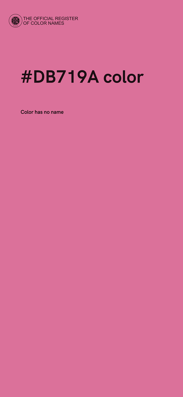 #DB719A color image