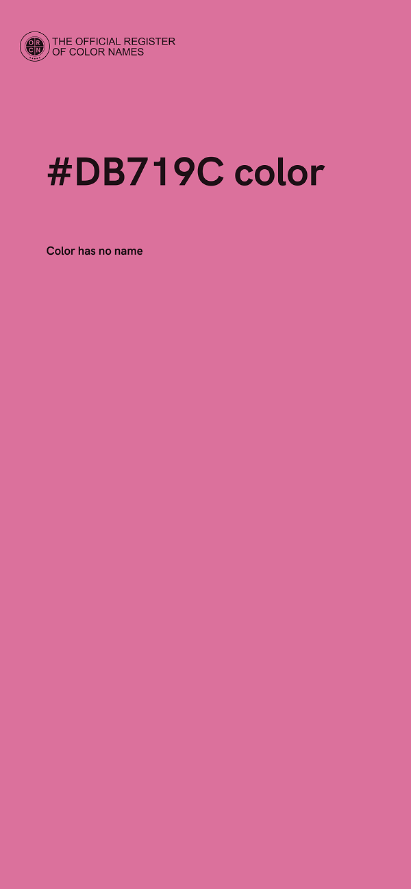 #DB719C color image
