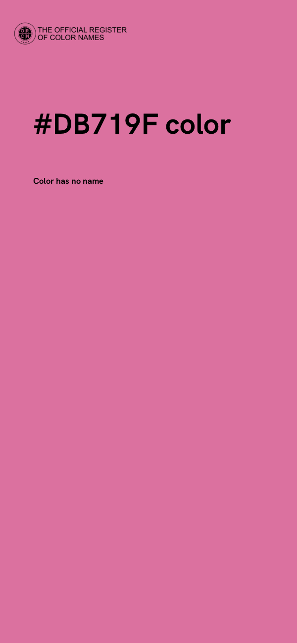 #DB719F color image