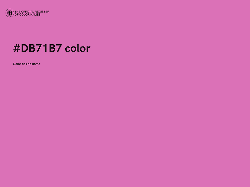 #DB71B7 color image