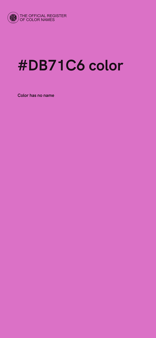 #DB71C6 color image