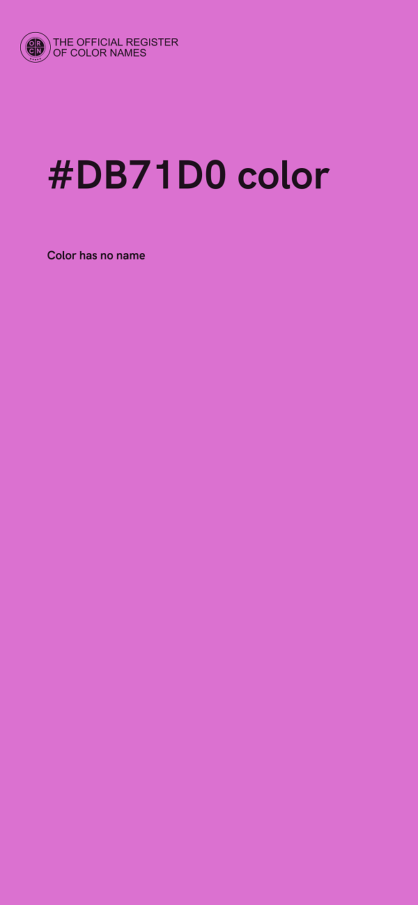 #DB71D0 color image