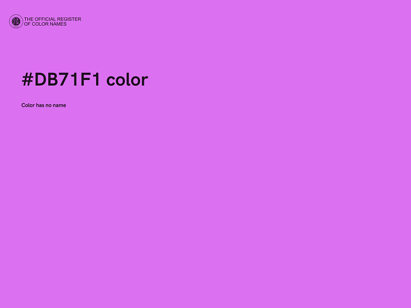 #DB71F1 color image