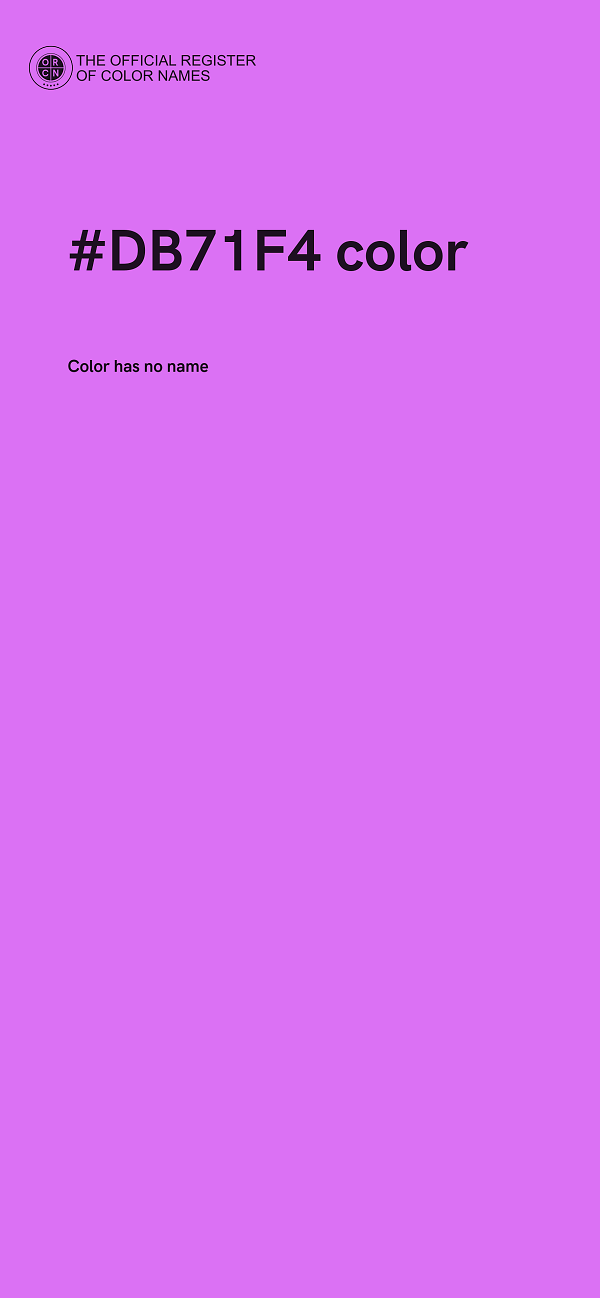 #DB71F4 color image