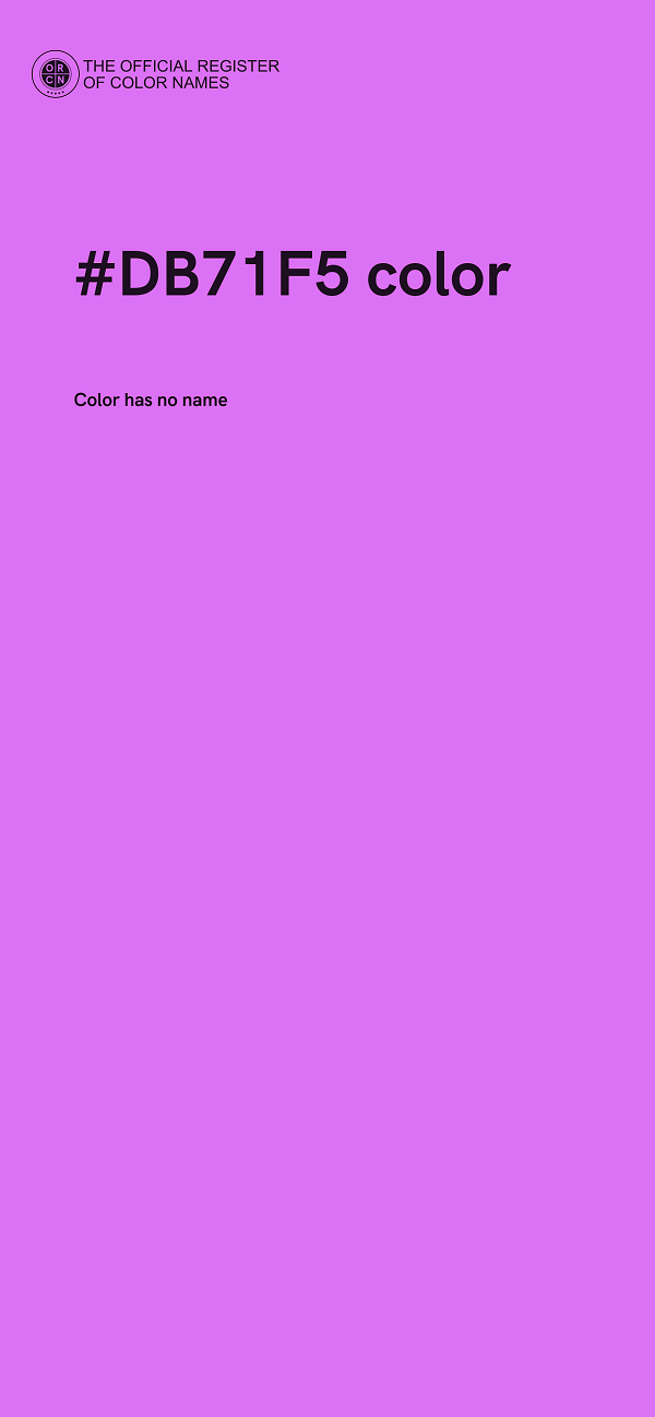 #DB71F5 color image