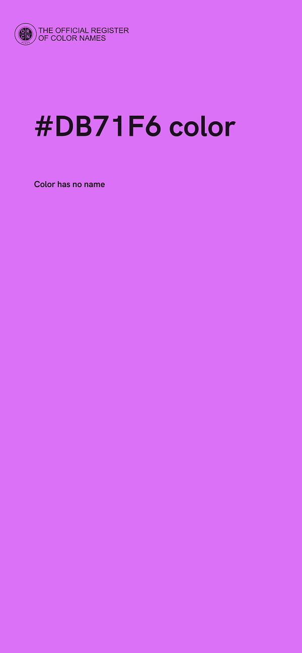 #DB71F6 color image