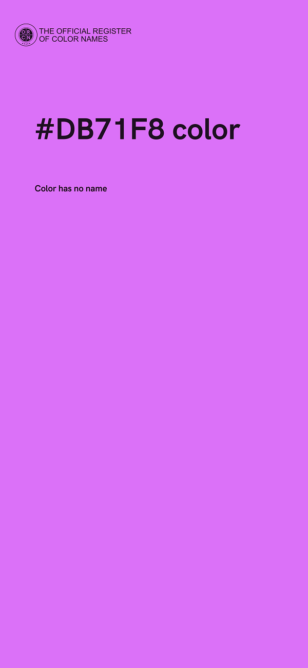 #DB71F8 color image