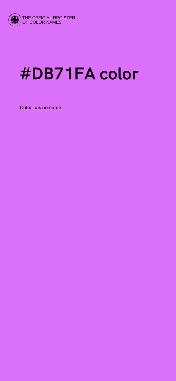 #DB71FA color image