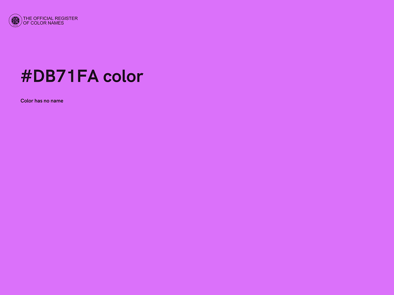 #DB71FA color image