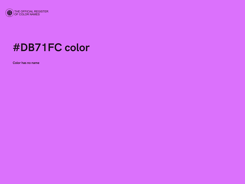 #DB71FC color image