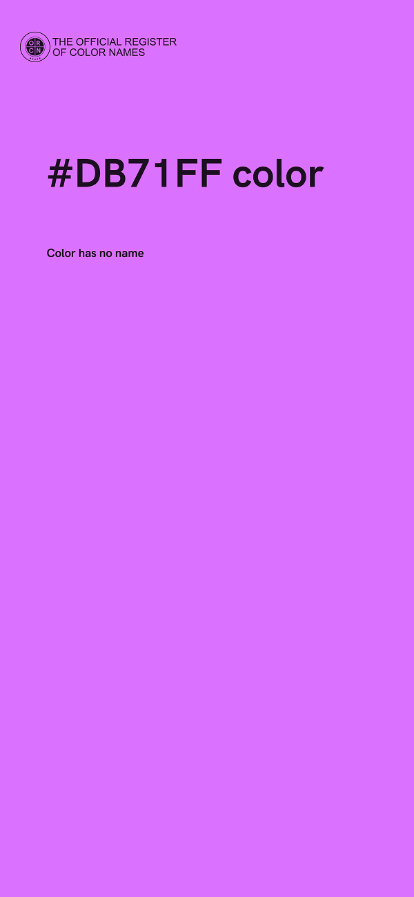 #DB71FF color image