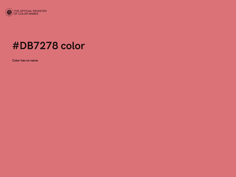 #DB7278 color image