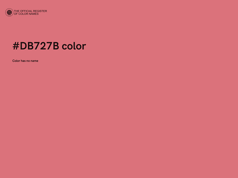 #DB727B color image