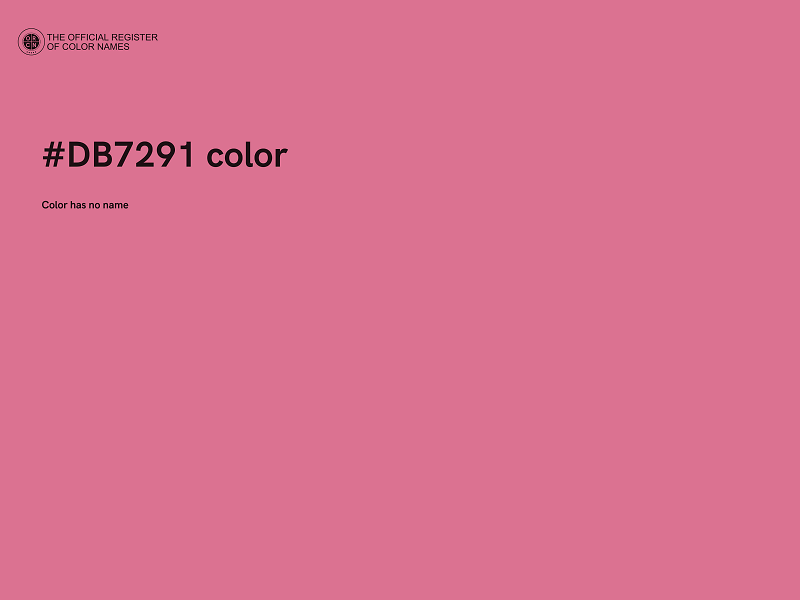 #DB7291 color image