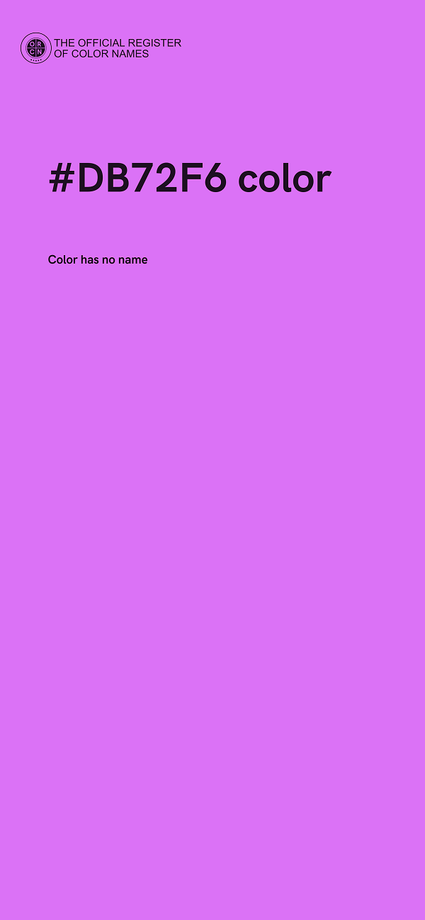#DB72F6 color image