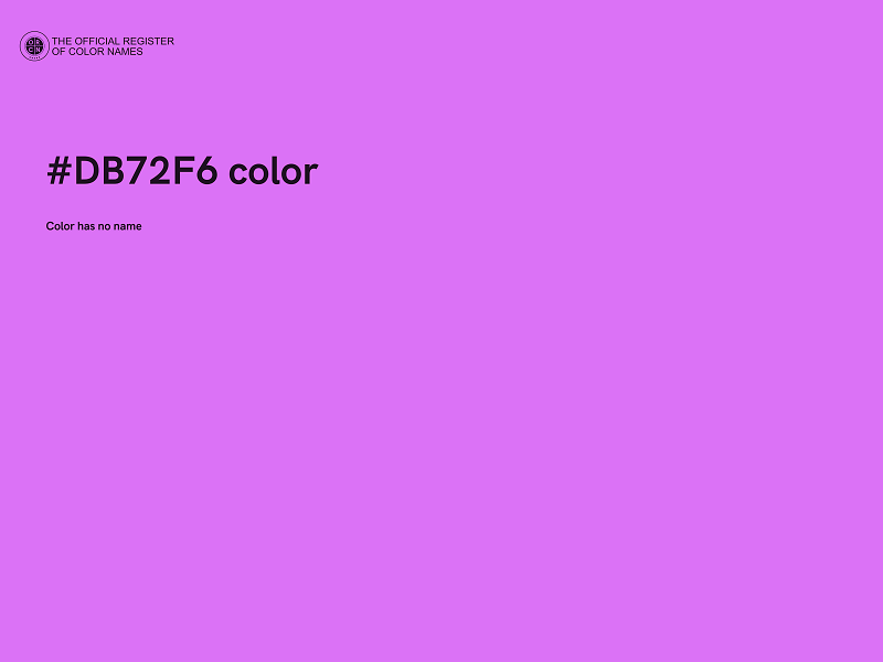 #DB72F6 color image