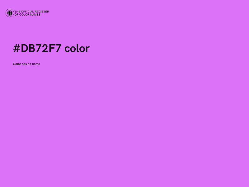 #DB72F7 color image
