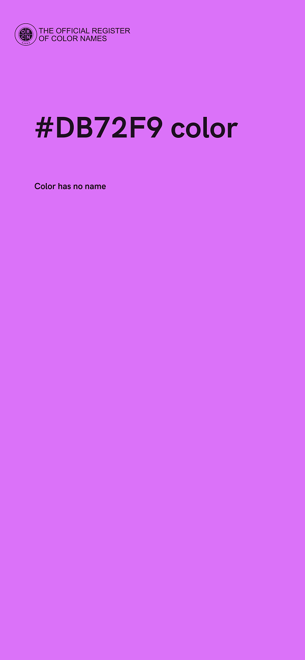 #DB72F9 color image