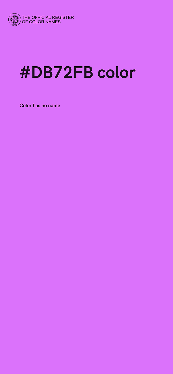 #DB72FB color image