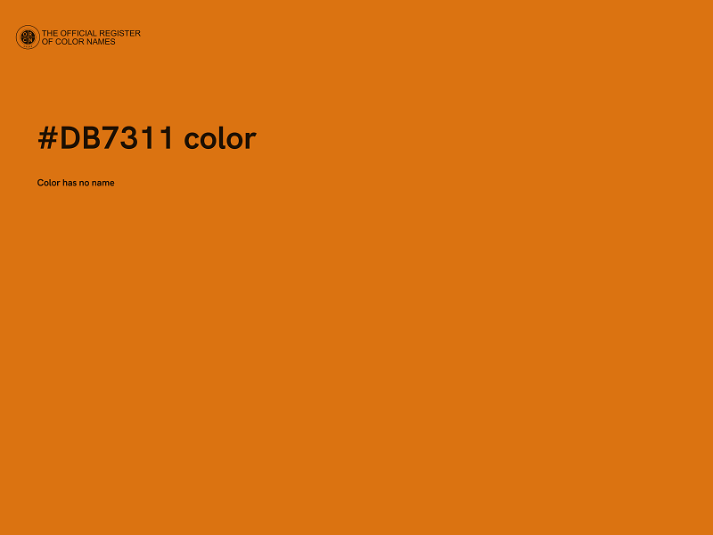 #DB7311 color image