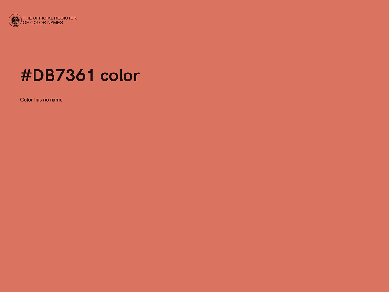 #DB7361 color image