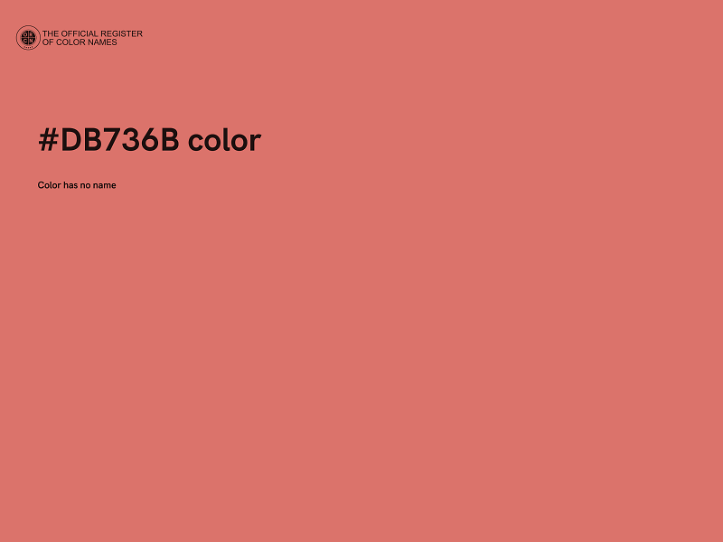 #DB736B color image