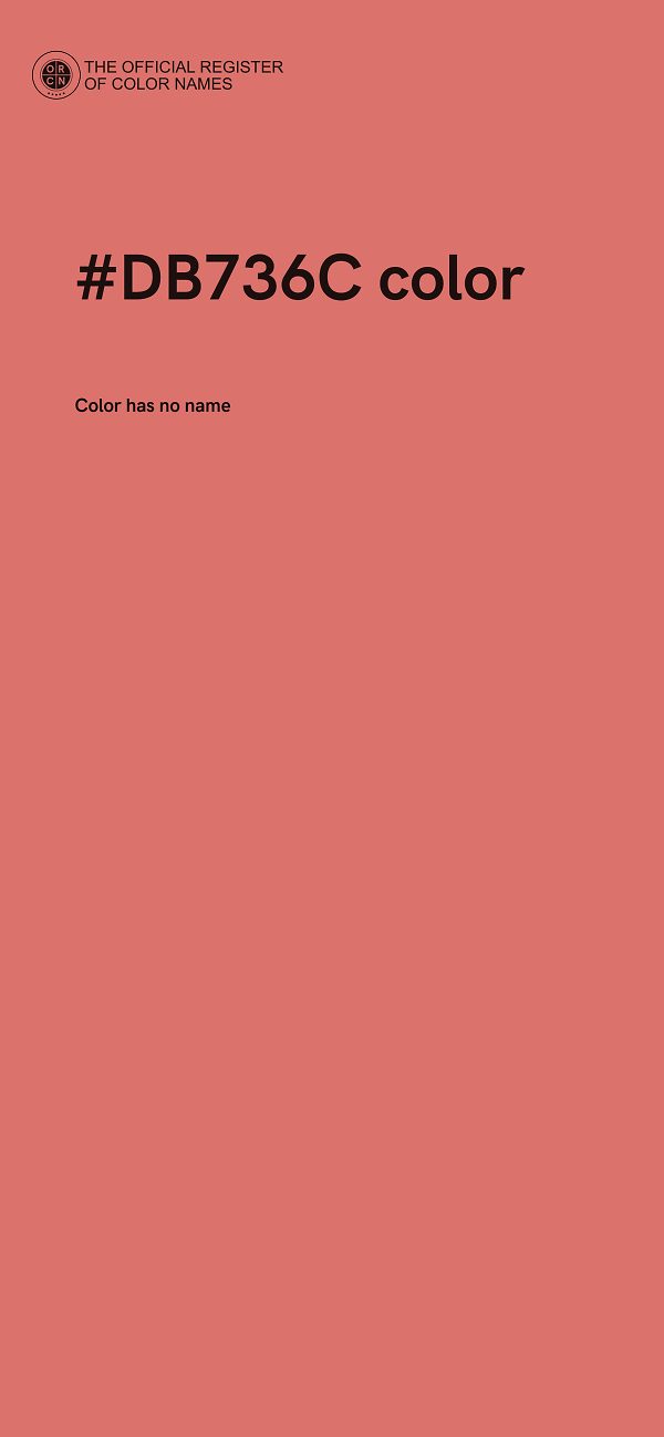 #DB736C color image
