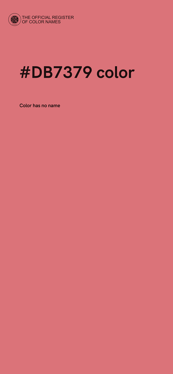 #DB7379 color image