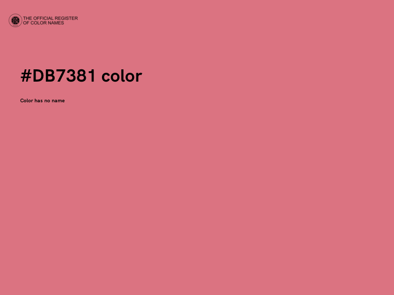 #DB7381 color image