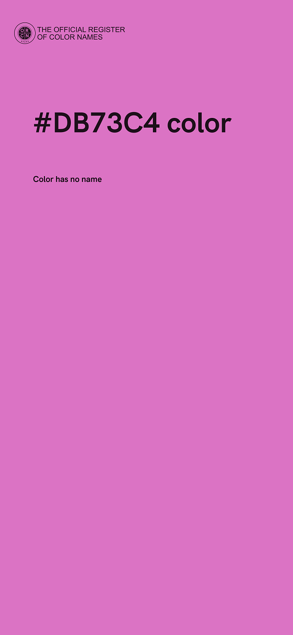 #DB73C4 color image