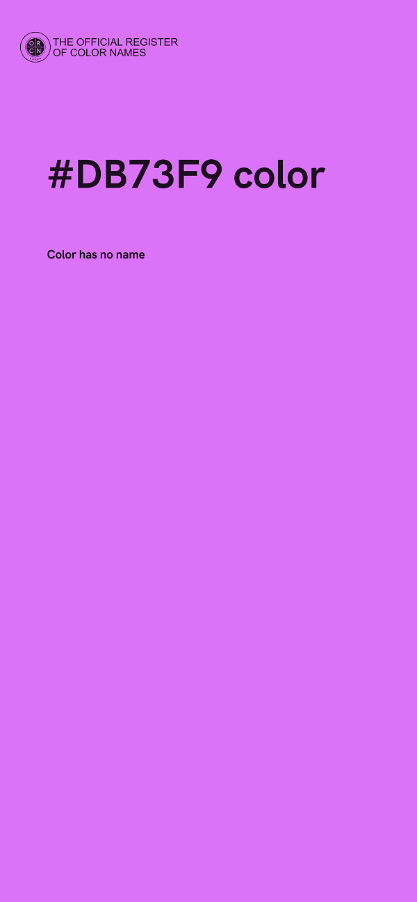 #DB73F9 color image