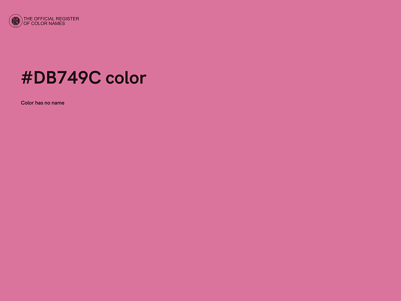 #DB749C color image