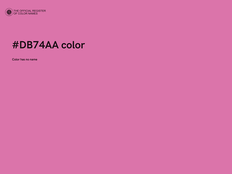 #DB74AA color image