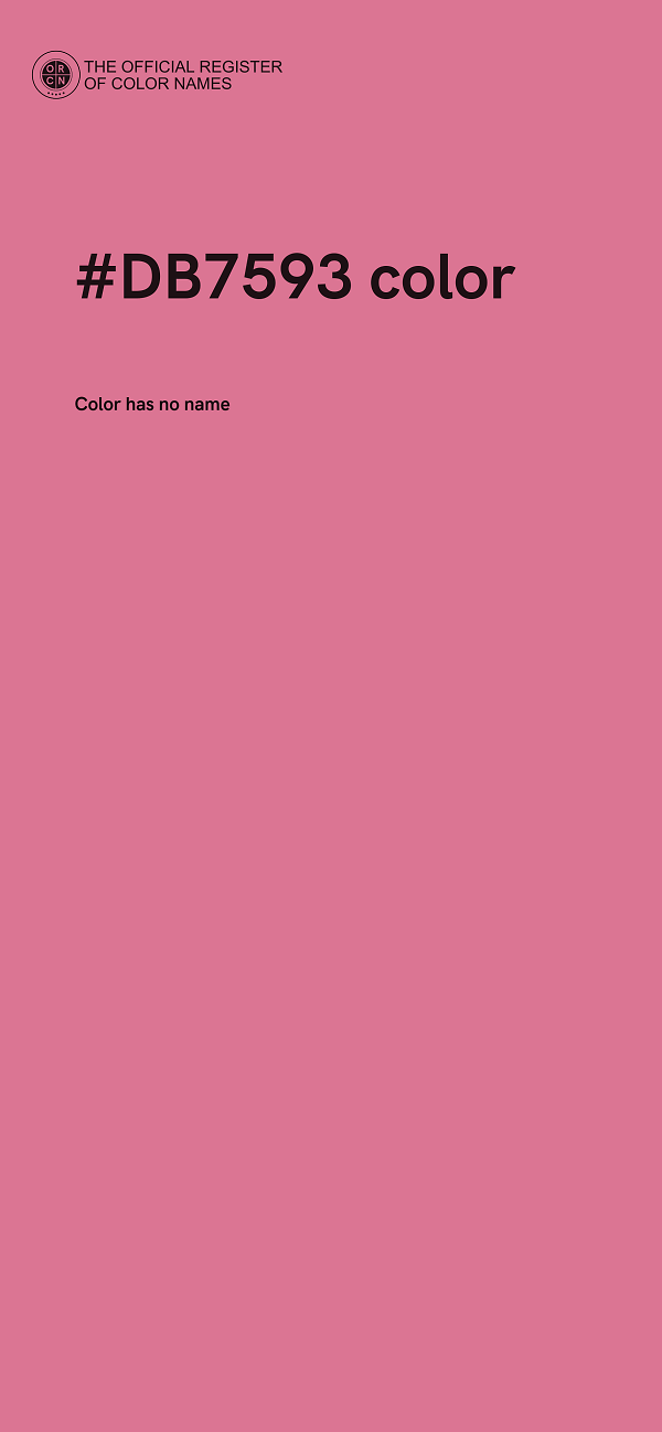 #DB7593 color image