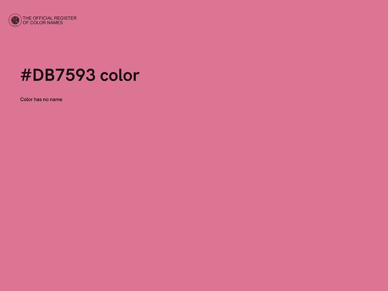 #DB7593 color image