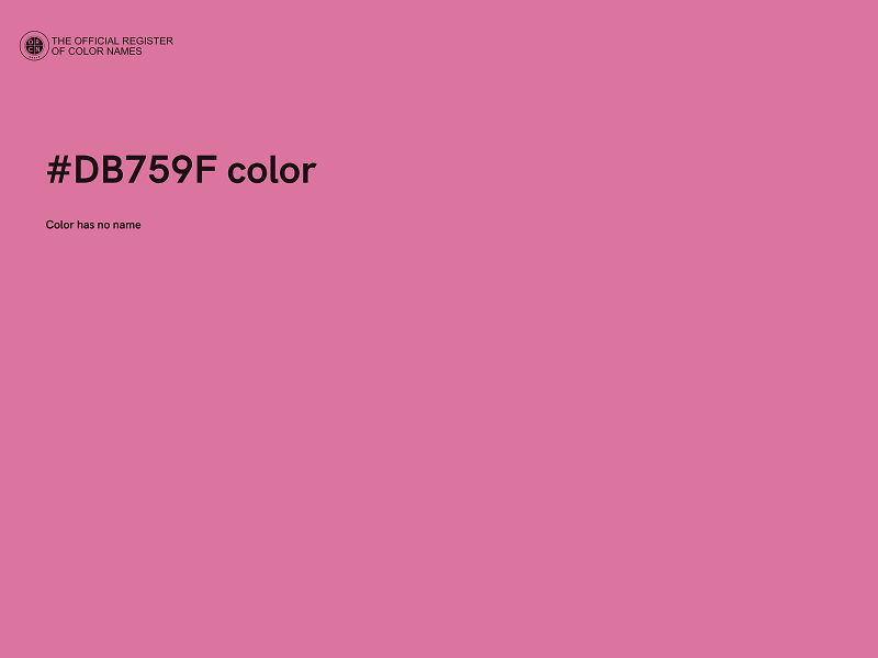 #DB759F color image
