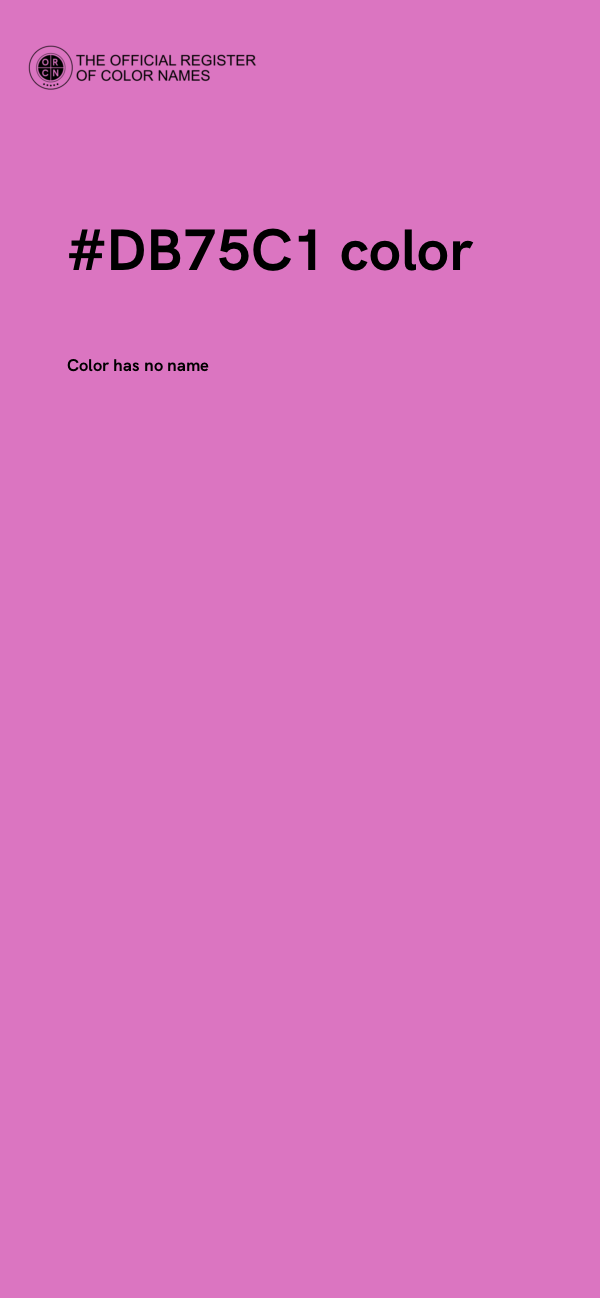 #DB75C1 color image