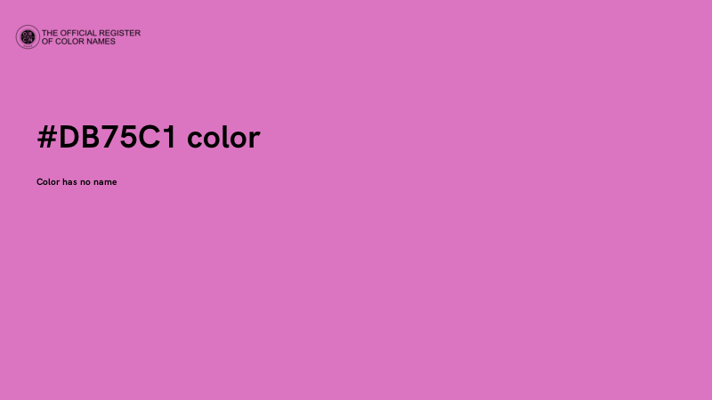 #DB75C1 color image