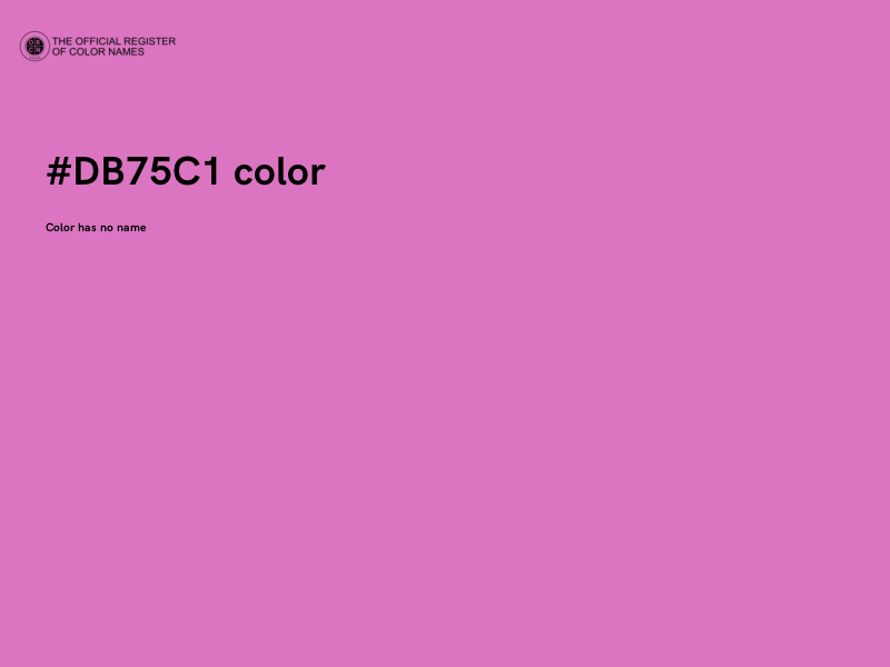 #DB75C1 color image