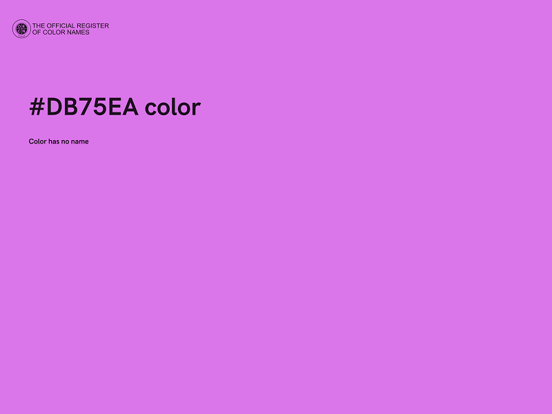 #DB75EA color image