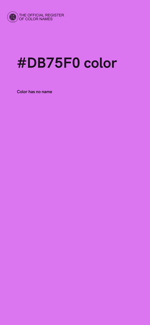 #DB75F0 color image