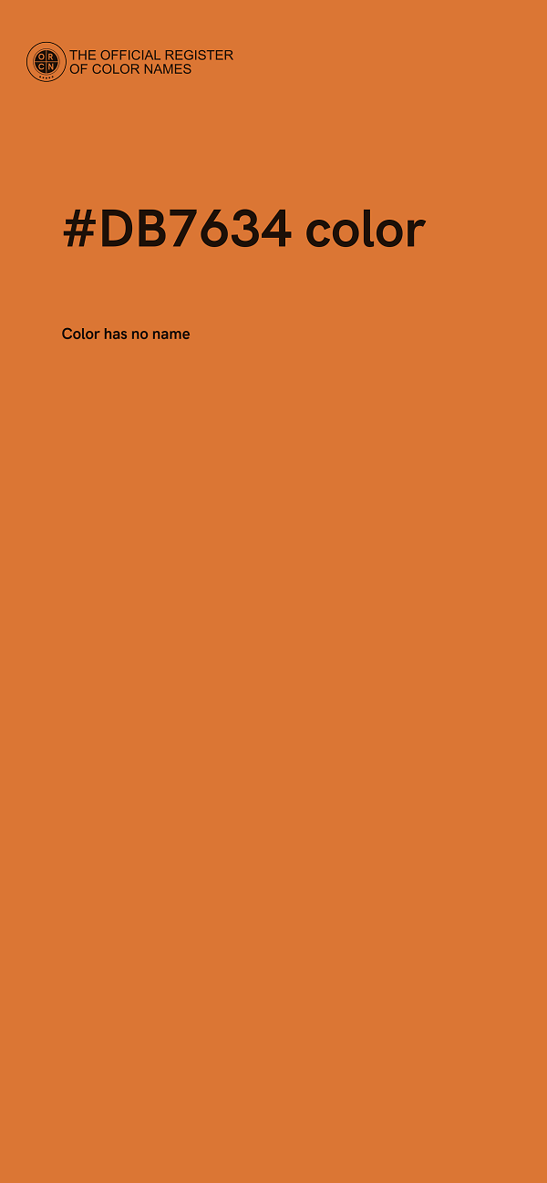 #DB7634 color image
