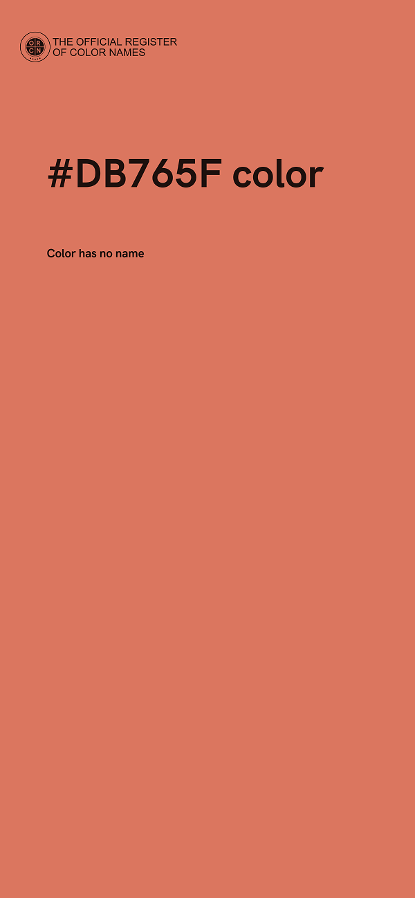 #DB765F color image