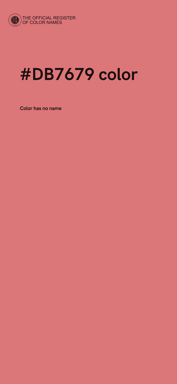 #DB7679 color image