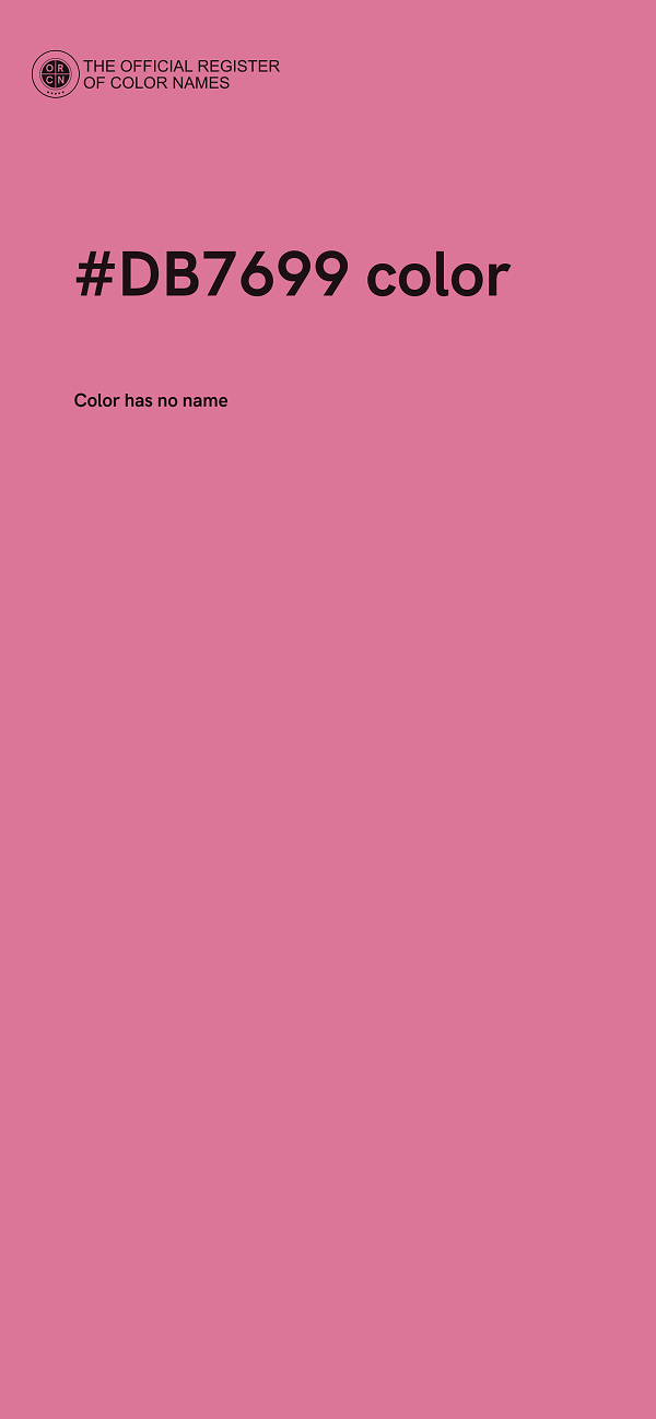 #DB7699 color image