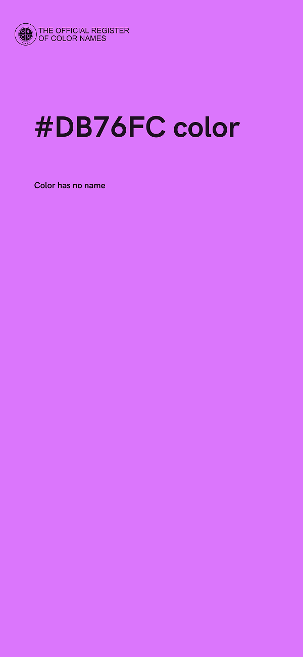 #DB76FC color image