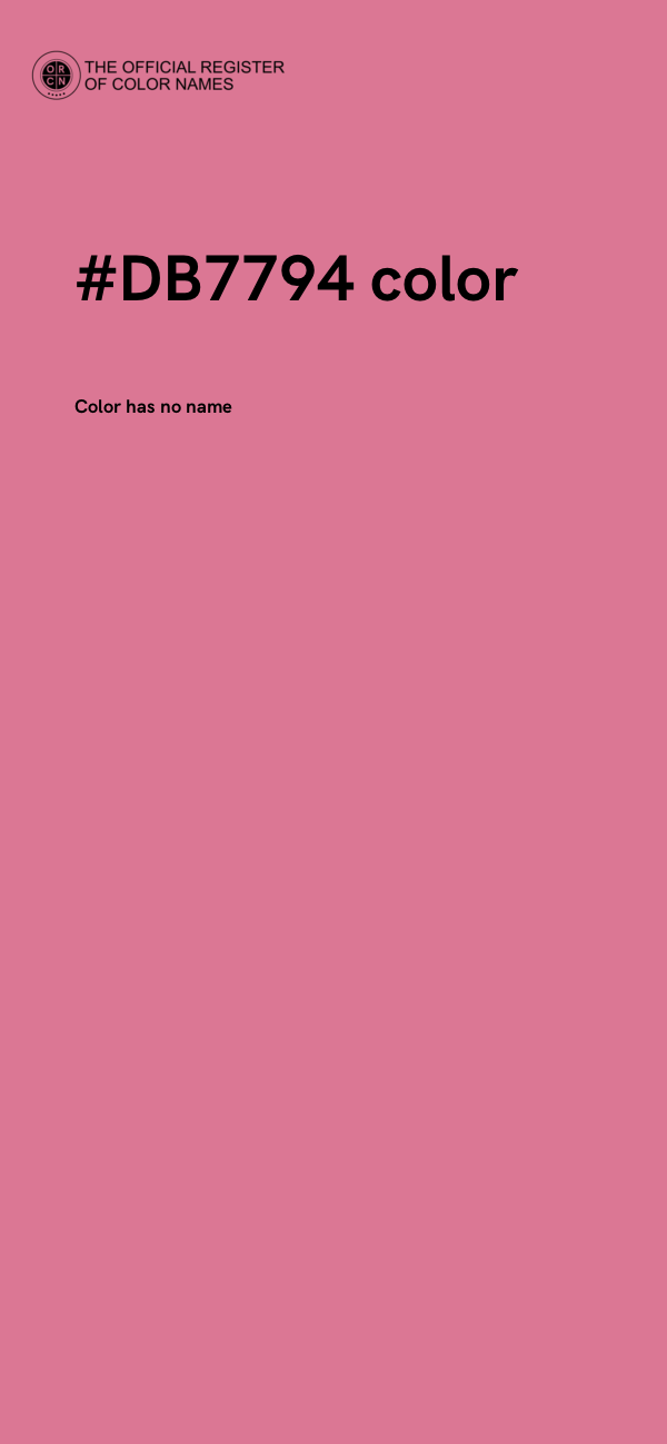 #DB7794 color image