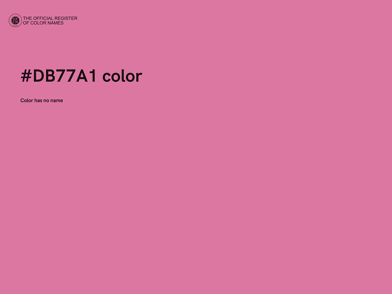 #DB77A1 color image