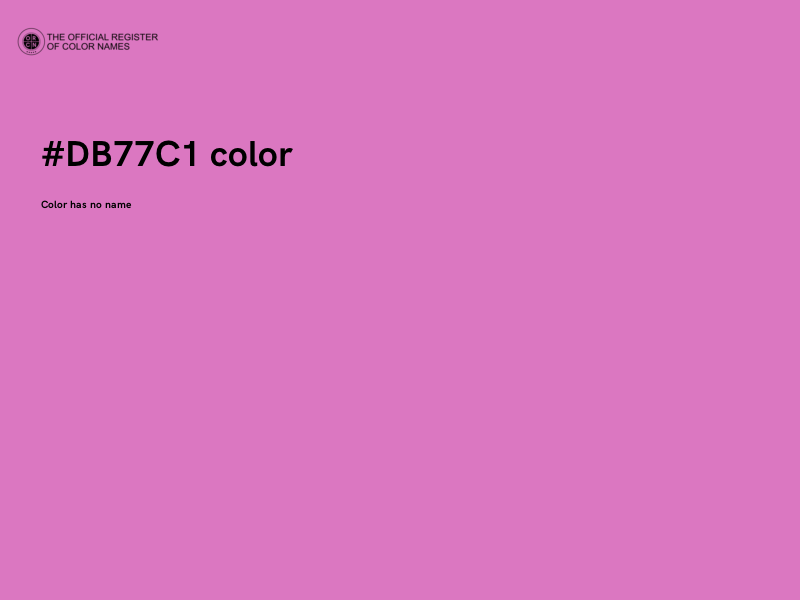 #DB77C1 color image